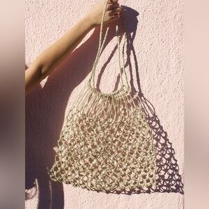 Prima de Sur natural woven triangle bag